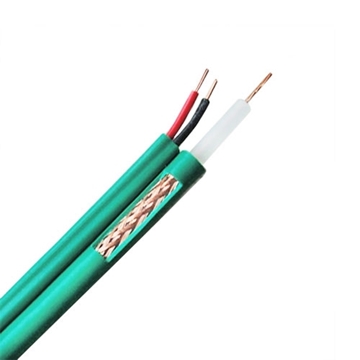 Picture of Roll 100m RG59 coax + 2x 0,81 green color