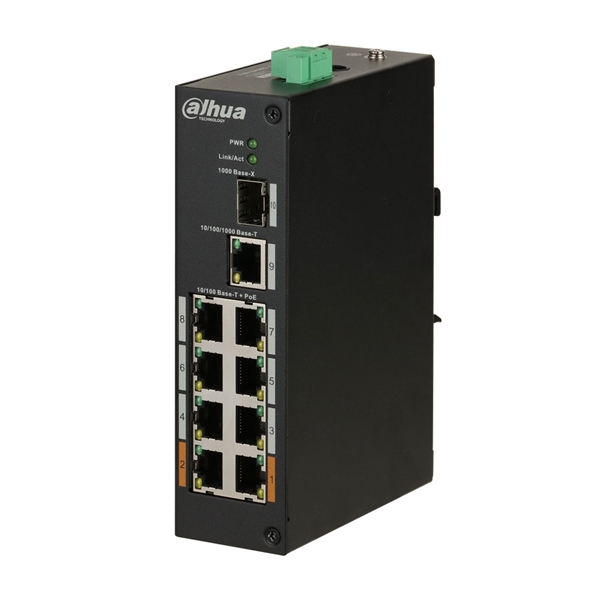 Picture of Industrial Switch : 8x POE(+) 96W + 1x Uplink + 1xSFP