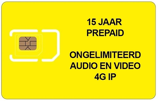 Picture of PREPAID SIM 15 JAAR ONGELIMITEERD 4G voor 10 appartementen