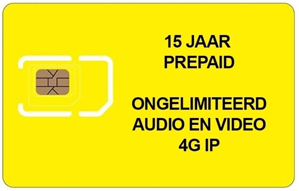 Picture of PREPAID SIM 15 JAAR ONGELIMITEERD 4G voor 100 appartementen