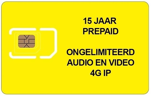 Picture of PREPAID SIM 15 JAAR ONGELIMITEERD 4G voor 200 appartementen